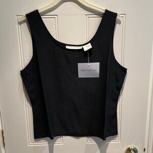 Jessica Holbrook Elegant Black Silk Camisole